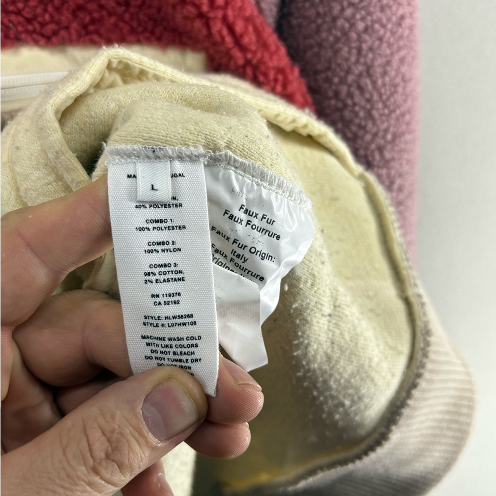 Helmut Lang Patchwork Fleece Jacket Colorblock Sh… - image 6